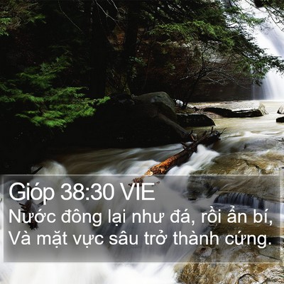 Gióp 38:30 VIE Bible Verse Image