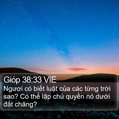 Gióp 38:33 VIE Bible Verse Image