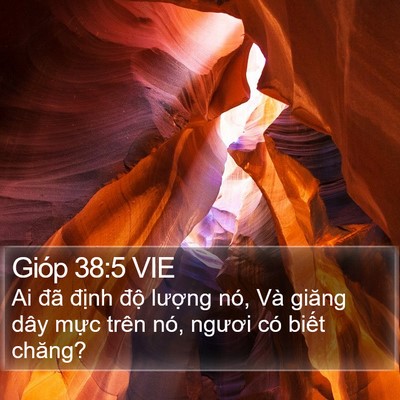 Gióp 38:5 VIE Bible Verse Image