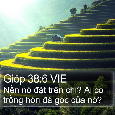 Gióp 38:6 VIE Bible Verse Image