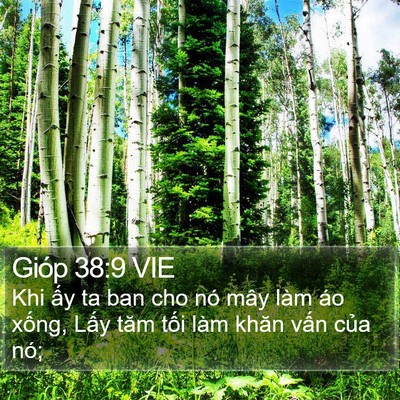 Gióp 38:9 VIE Bible Verse Image