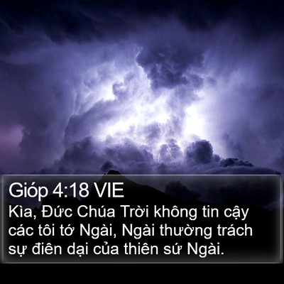 Gióp 4:18 VIE Bible Verse Image
