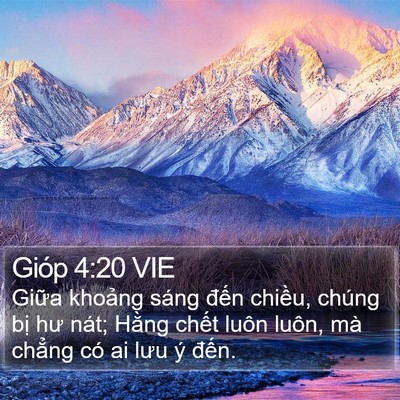 Gióp 4:20 VIE Bible Verse Image