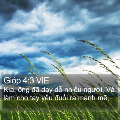 Gióp 4:3 VIE Bible Verse Image