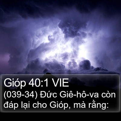 Gióp 40:1 VIE Bible Verse Image
