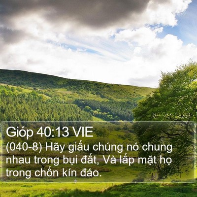 Gióp 40:13 VIE Bible Verse Image