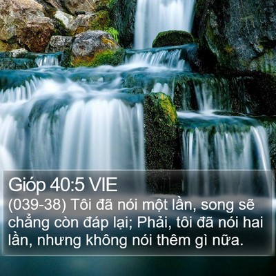 Gióp 40:5 VIE Bible Verse Image