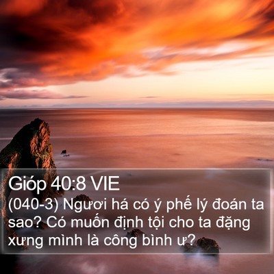 Gióp 40:8 VIE Bible Verse Image