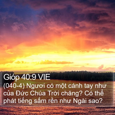 Gióp 40:9 VIE Bible Verse Image