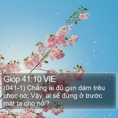 Gióp 41:10 VIE Bible Verse Image