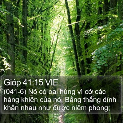 Gióp 41:15 VIE Bible Verse Image