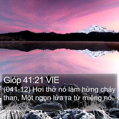 Gióp 41:21 VIE Bible Verse Image