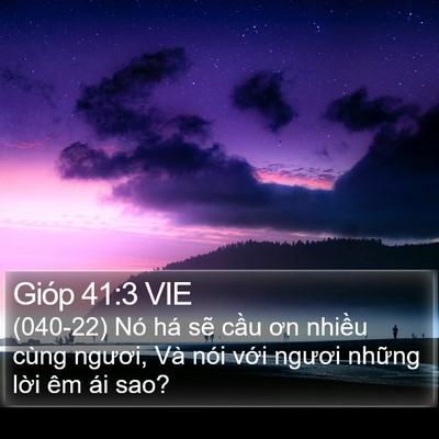 Gióp 41:3 VIE Bible Verse Image