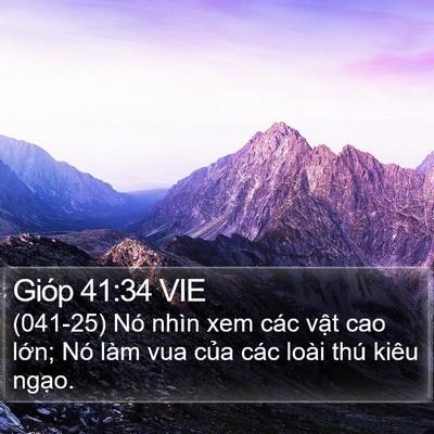 Gióp 41:34 VIE Bible Verse Image