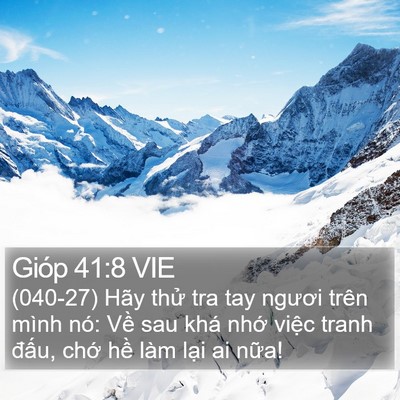 Gióp 41:8 VIE Bible Verse Image