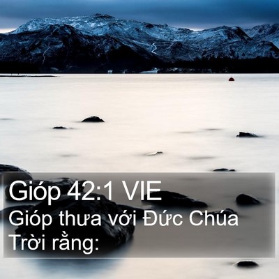 Gióp 42:1 VIE Bible Verse Image