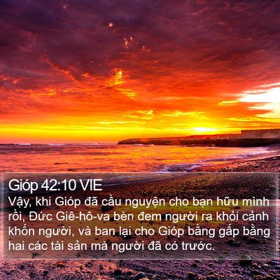 Gióp 42:10 VIE Bible Verse Image