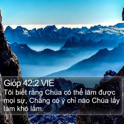 Gióp 42:2 VIE Bible Verse Image