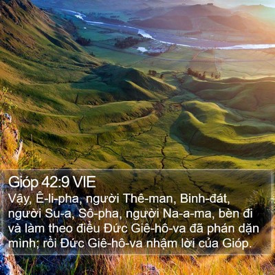 Gióp 42:9 VIE Bible Verse Image