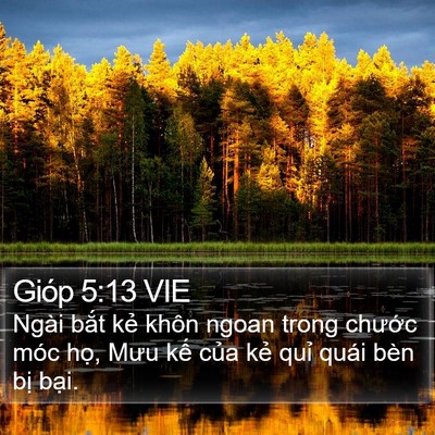 Gióp 5:13 VIE Bible Verse Image