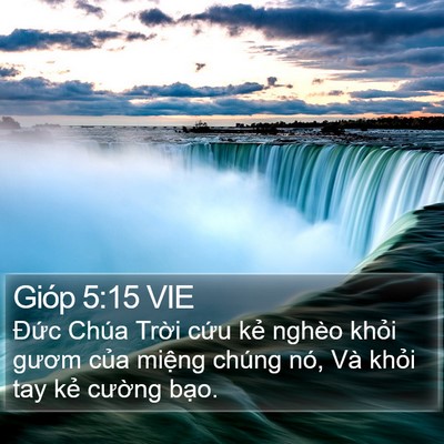 Gióp 5:15 VIE Bible Verse Image