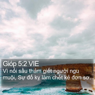 Gióp 5:2 VIE Bible Verse Image