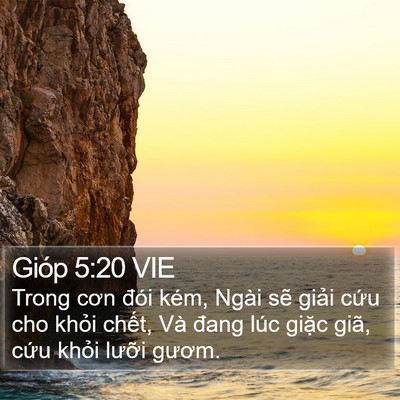 Gióp 5:20 VIE Bible Verse Image