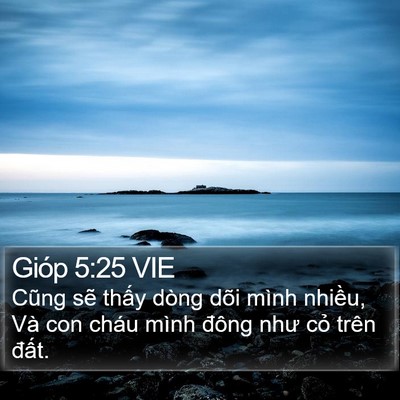 Gióp 5:25 VIE Bible Verse Image