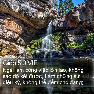 Gióp 5:9 VIE Bible Verse Image