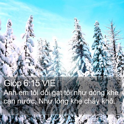 Gióp 6:15 VIE Bible Verse Image