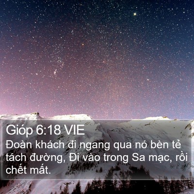 Gióp 6:18 VIE Bible Verse Image