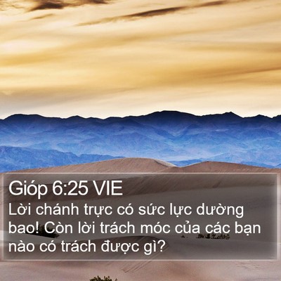 Gióp 6:25 VIE Bible Verse Image