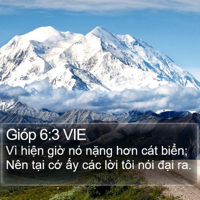 Gióp 6:3 VIE Bible Verse Image
