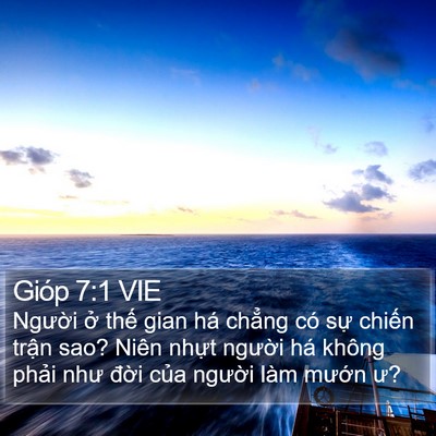 Gióp 7:1 VIE Bible Verse Image