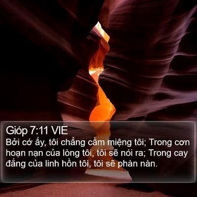 Gióp 7:11 VIE Bible Verse Image