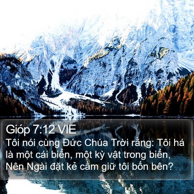 Gióp 7:12 VIE Bible Verse Image