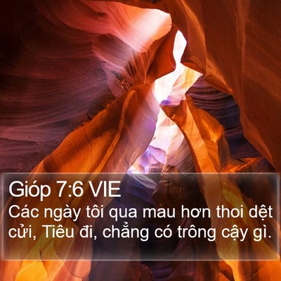 Gióp 7:6 VIE Bible Verse Image