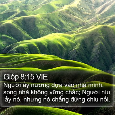 Gióp 8:15 VIE Bible Verse Image