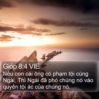 Gióp 8:4 VIE Bible Verse Image