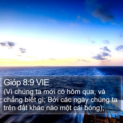 Gióp 8:9 VIE Bible Verse Image