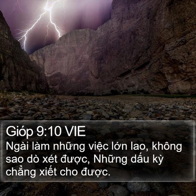 Gióp 9:10 VIE Bible Verse Image