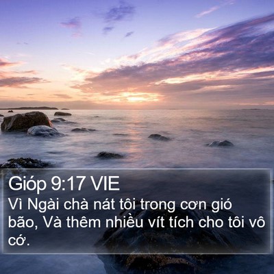 Gióp 9:17 VIE Bible Verse Image
