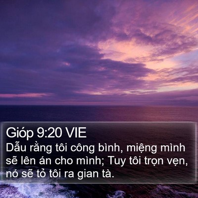 Gióp 9:20 VIE Bible Verse Image