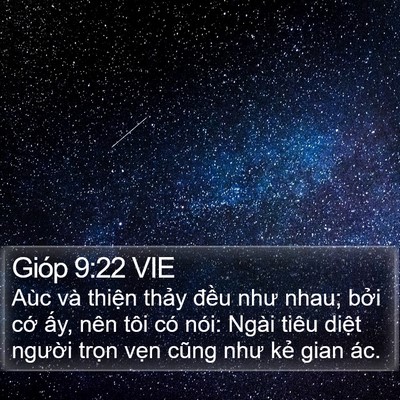 Gióp 9:22 VIE Bible Verse Image