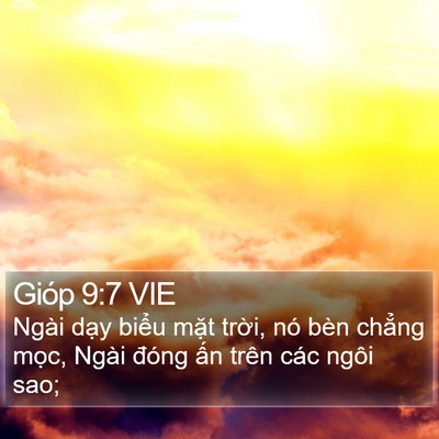 Gióp 9:7 VIE Bible Verse Image