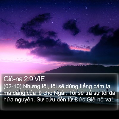 Giô-na 2:9 VIE Bible Verse Image