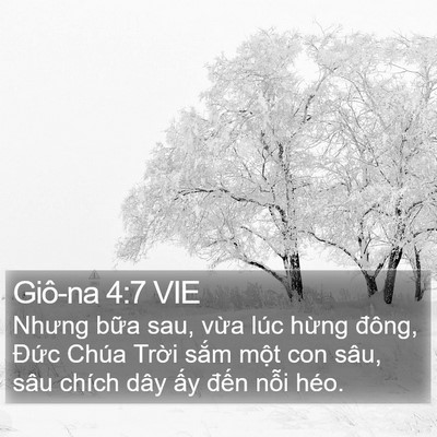 Giô-na 4:7 VIE Bible Verse Image