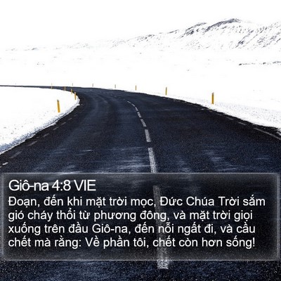 Giô-na 4:8 VIE Bible Verse Image