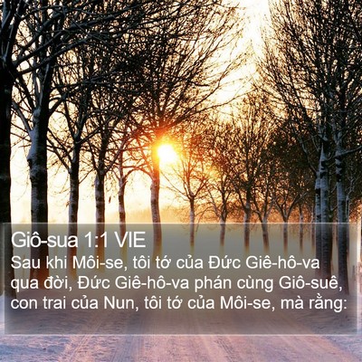 Giô-sua 1:1 VIE Bible Verse Image