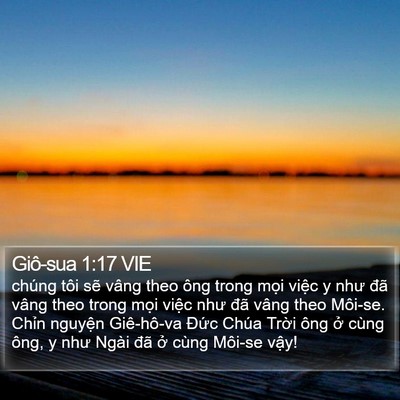 Giô-sua 1:17 VIE Bible Verse Image